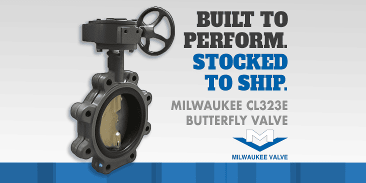 Milwaukee Valve CL323E Butterfly Valve